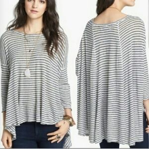 Free People In the Sand Tee ivory/black XS/S